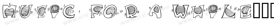 Music for a While字体转换